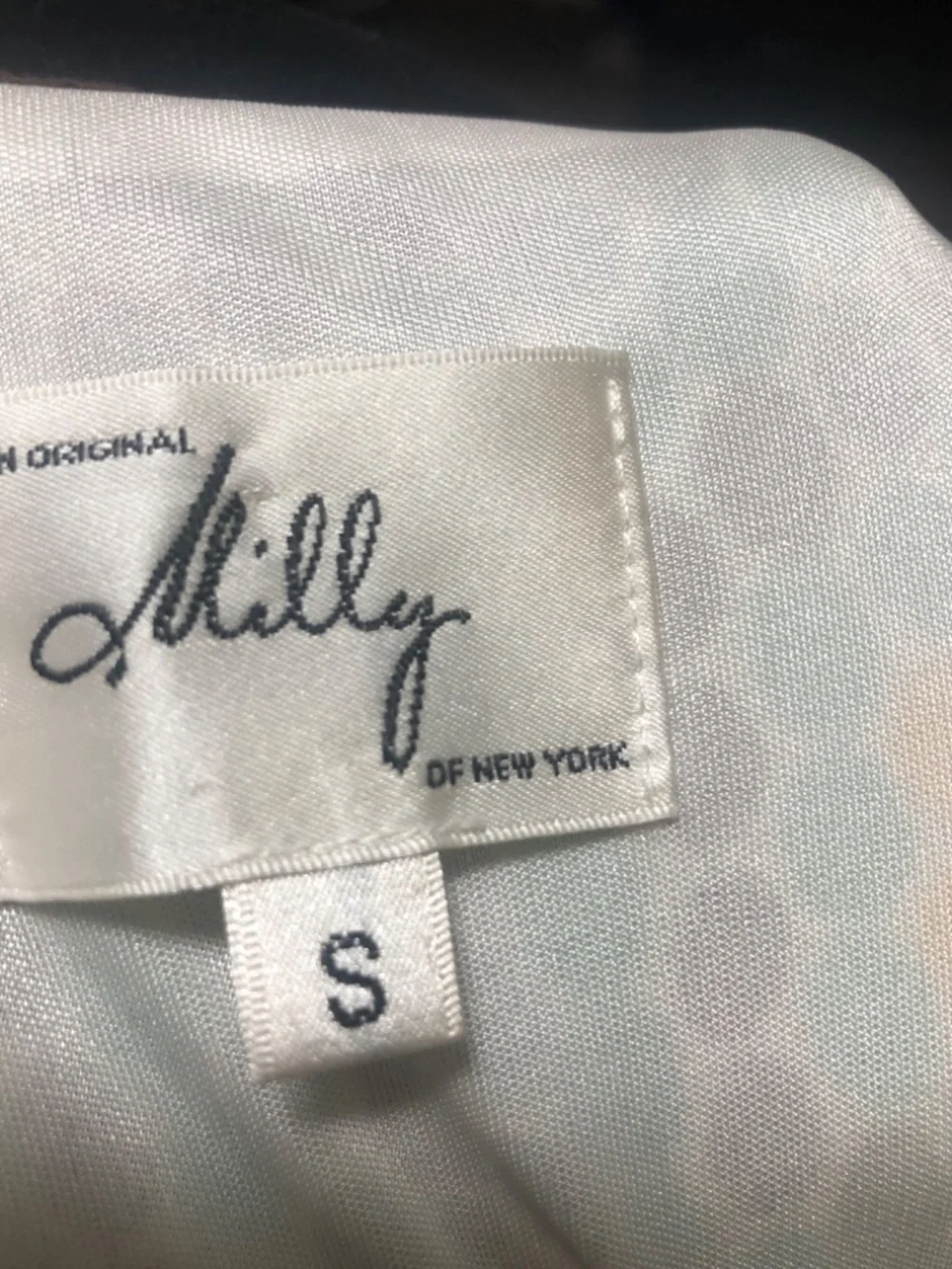 Milly of NY Geometric Polka Dot Print Silk Dress Size Small - Picture 3 of 4